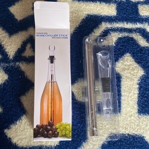 NWT Stainless Steel Wine Chiller Stick